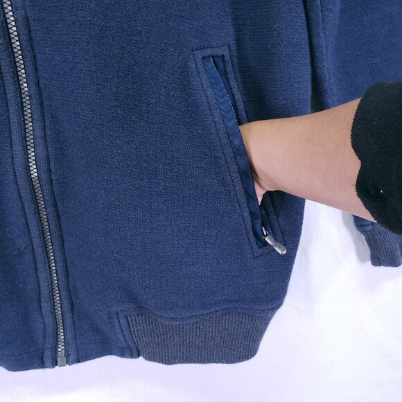 Tommy Bahama Mens XL Blue Full Zip Sweater Jacket Soft Cotton Comfort - Picture 10 of 16